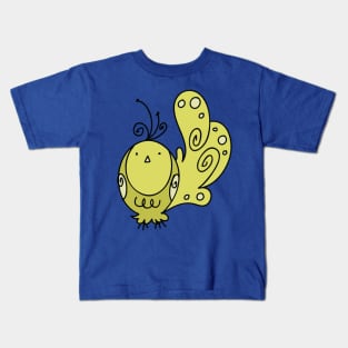 Fancy Yellow Bird Kids T-Shirt